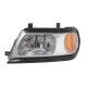 Передня ліва фара Mitsubishi Pajero Sport I 2000-2007 (TYC) мех/ел. кор., рамка чорна 8301A315XA