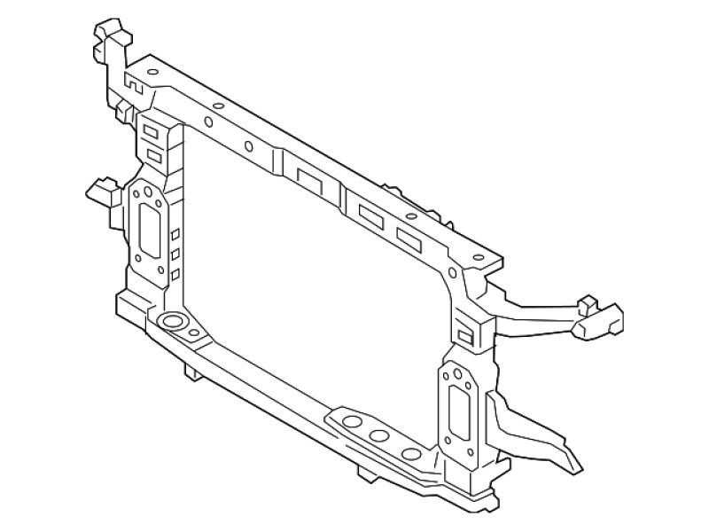 Панель передня Hyundai Santa Fe 4 18-20 (Тайвань) 2.4L бензин 64101S2100