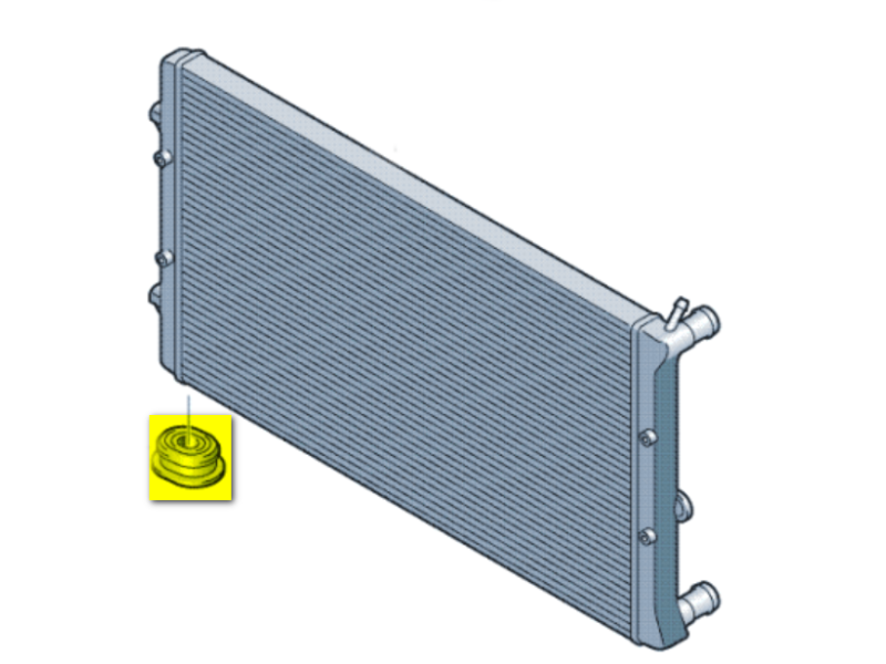 Подушка радіатора нижня Skoda Octavia A5, VW Caddy 3, Golf 5, 6, 7, Passat B6, B7, Seat Altea, Leon, Audi A3 (XS) 1K0121367F відповідає такому шаблону:

Подушка радіатора нижня Skoda Octavia A5, VW Caddy 3, Golf 5, 6, 7, Passat B6, B7, Seat Altea, Leon, A