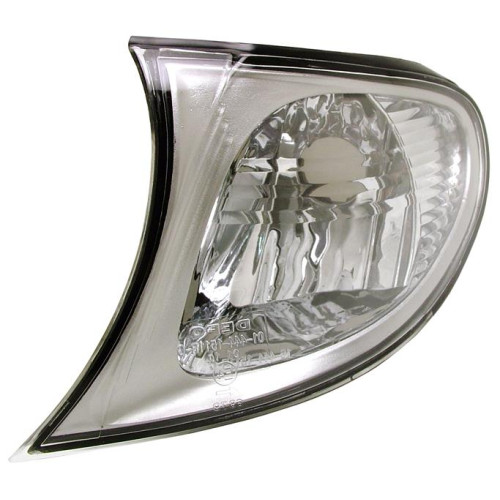 Покажчик повороту лівий BMW 3 e46 2001-2005 SDN білий хром рамка DEPO 63136915377