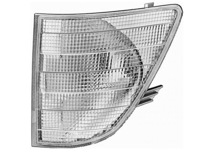 Покажчик повороту лівий Mercedes Sprinter W901 95-00 (TYC) білий 9018200121