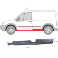 Поріг лівий Ford Transit Connect, Tourneo 02-13 (Klokkerholm)