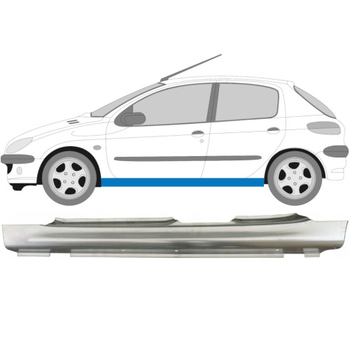 Поріг лівий Peugeot 206 98-09 (PL) 5 дв.