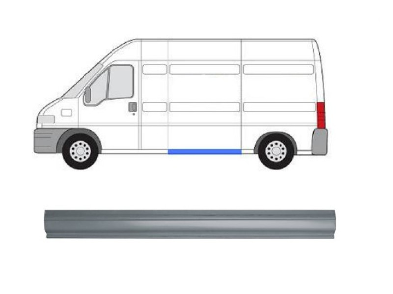 Поріг середній лівий Peugeot Boxer, Citroen Jumper, Fiat Ducato 94-06 (Klokkerholm)