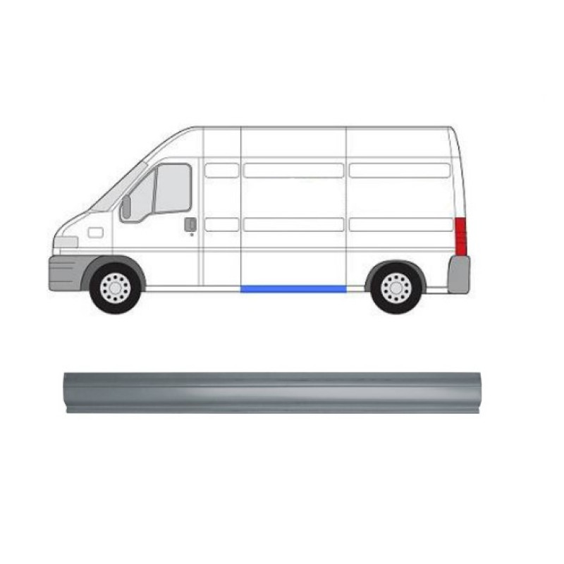 Поріг середній лівий Peugeot Boxer, Citroen Jumper, Fiat Ducato 94-06 (Klokkerholm)