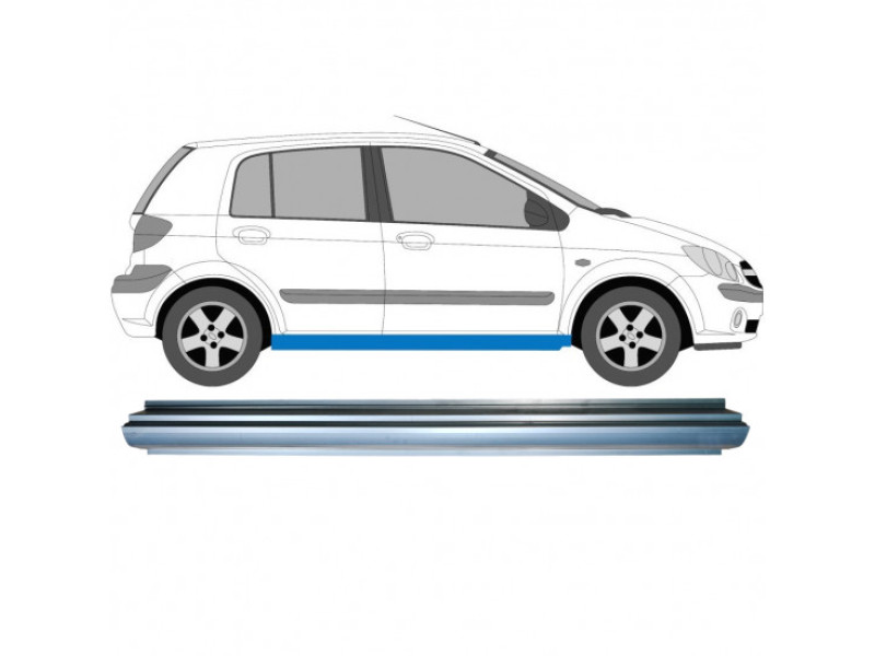 Поріг лівий/правий ремкомплект Hyundai Getz 02-11 (PL) 