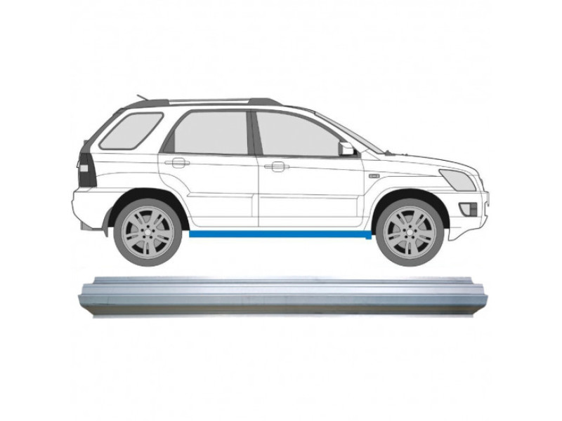 Поріг лівий/правий ремкомплект Kia Sportage 04-10 (Polcar)