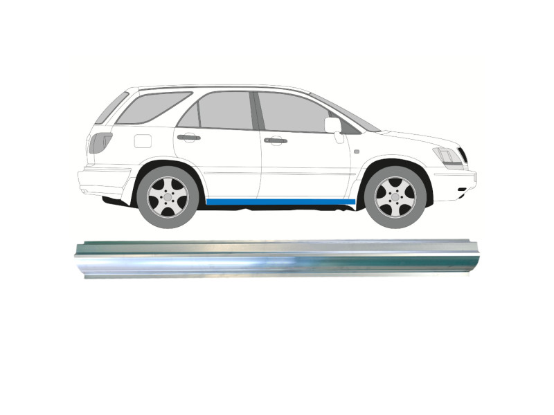 Поріг лівий/правий ремкомплект Lexus RX 97-04 (Polcar)