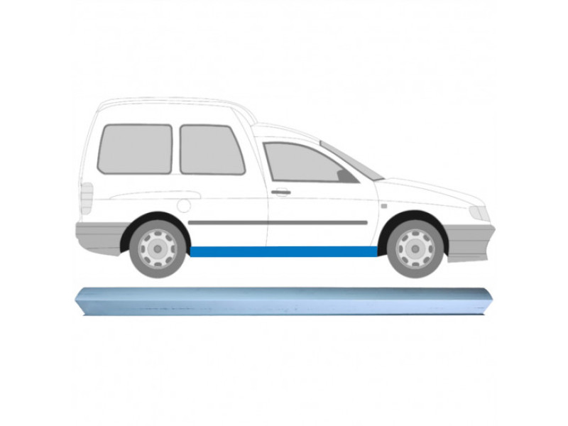 Поріг лівий/правий ремкомплект VW Caddy 2, Seat Inca 95-04 (Polcar)