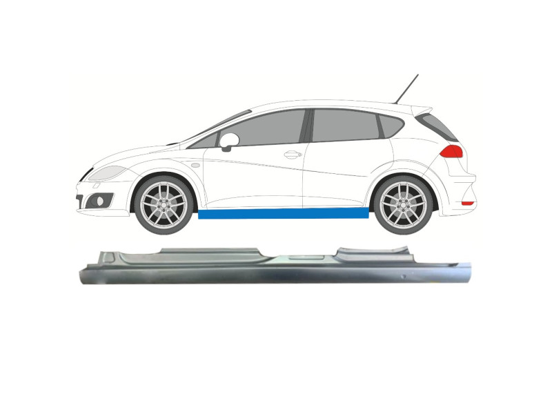 Поріг лівий Seat Leon 00-05 (KK)