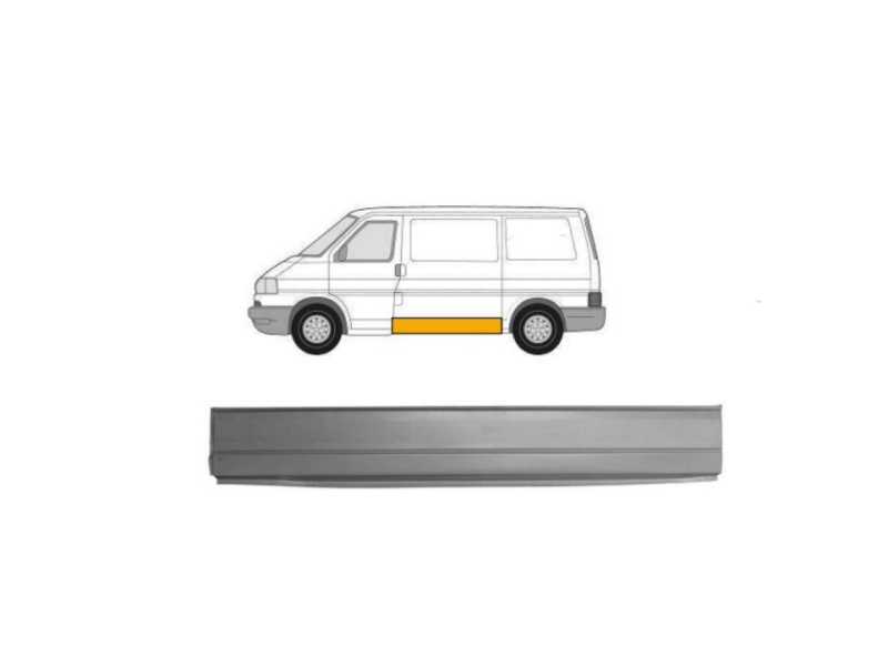 Поріг середній лівий VW Transporter T4 90-03 (PL)