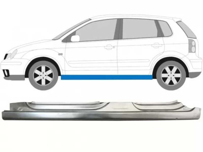 Поріг лівий VW Polo 4 01-09 (PL)