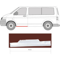 Поріг передній лівий VW Transporter T5 03-15 (KH)