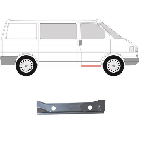 Поріг внутрішній передній правий VW Transporter T4 1990-2003 Klokkerholm