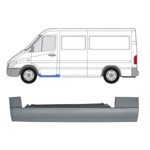 Поріг передній лівий Mercedes Sprinter W901-W903, VW LT 1 1995-2006 POTRYKUS