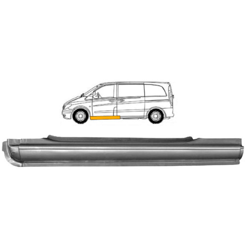 Поріг передній лівий Mercedes Vito W639 2003-2014 (PL)