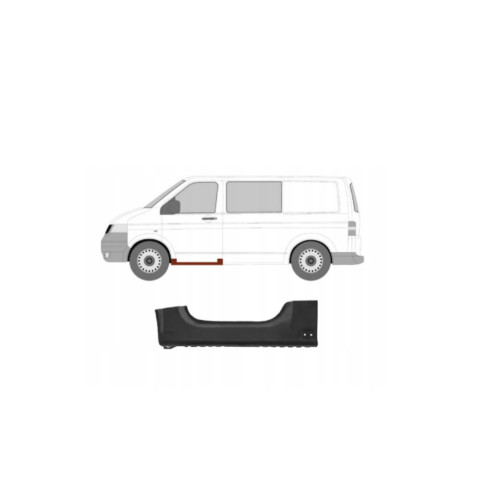Поріг передній лівий VW Transporter T5 03-15 (Polcar) високий