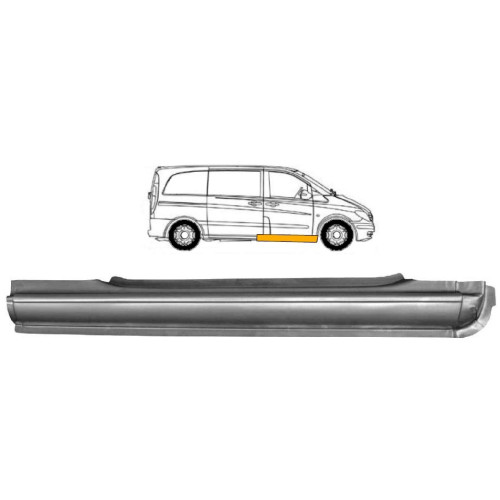 Поріг передній правий Mercedes Vito W639 2003-2014 (PL)