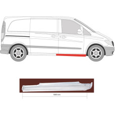 Поріг передній правий Mercedes Vito W639 (Klokkerholm)