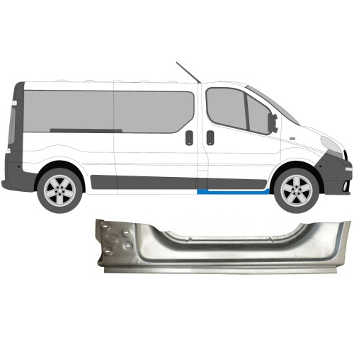 Поріг передній правий Renault Trafic, Opel Vivaro 2001-2014 (KK) 