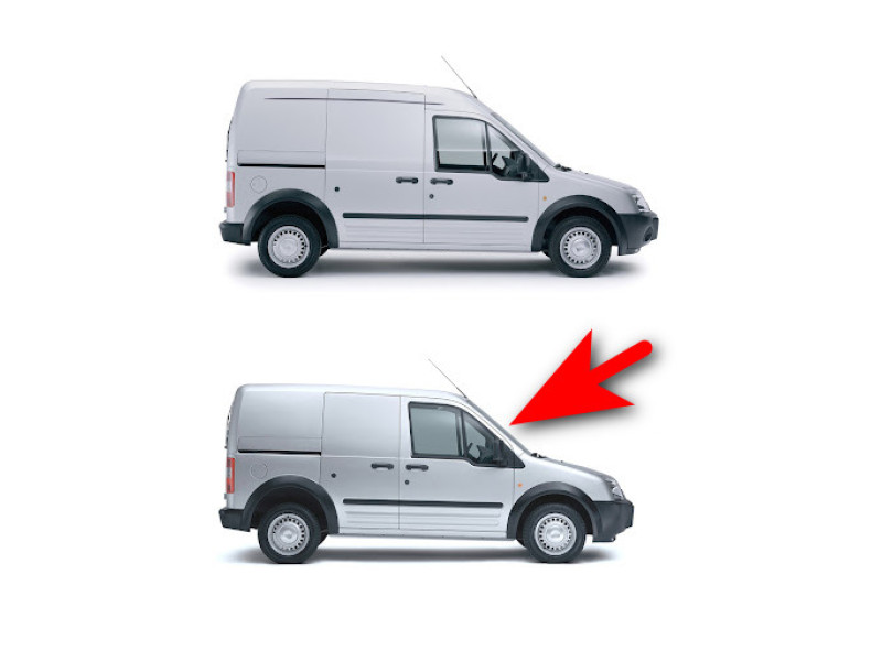 Поріг правий Ford Transit Connect, Tourneo 2002-2013 коротка база, з сувними дверима Klokkerholm 2507013