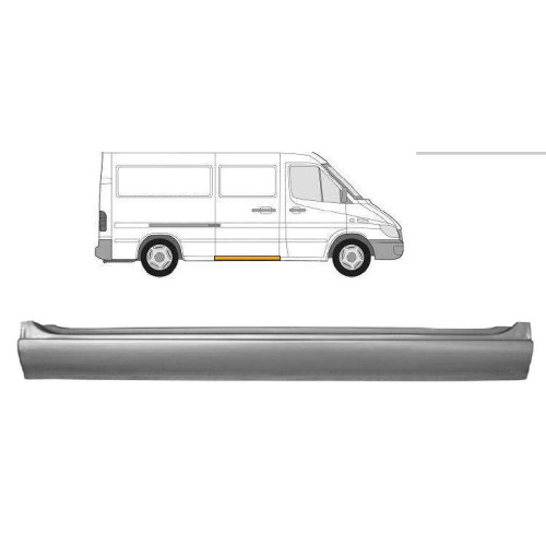 Поріг правий Mercedes Sprinter W901-W903, VW LT 2 1995-2006 (Польща) 1,0 мм