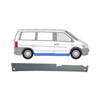 Поріг правий Mercedes Vito W638 1996-2003 повний (Polcar)