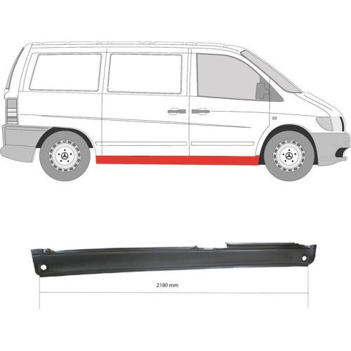 Поріг правий Mercedes Vito W638 1996-2003 (PL)