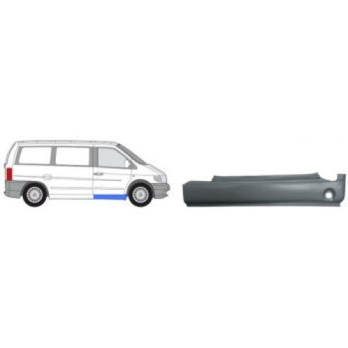 Поріг передній правий Mercedes Vito W638 1996-2003 Klokkerholm