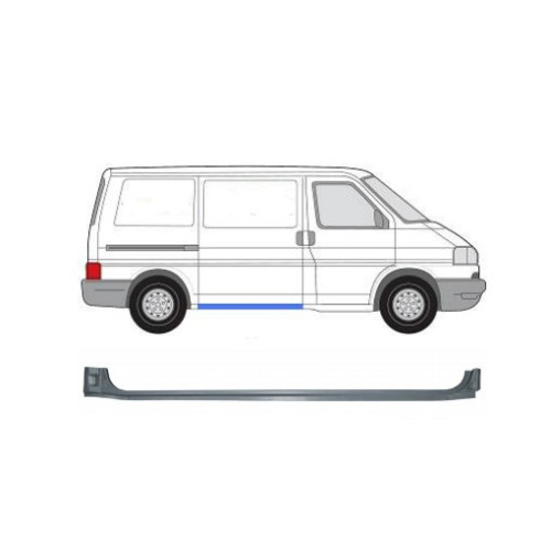 Поріг правий під розсувні двері VW Transporter T4 1990-2003 - довжина 140 см