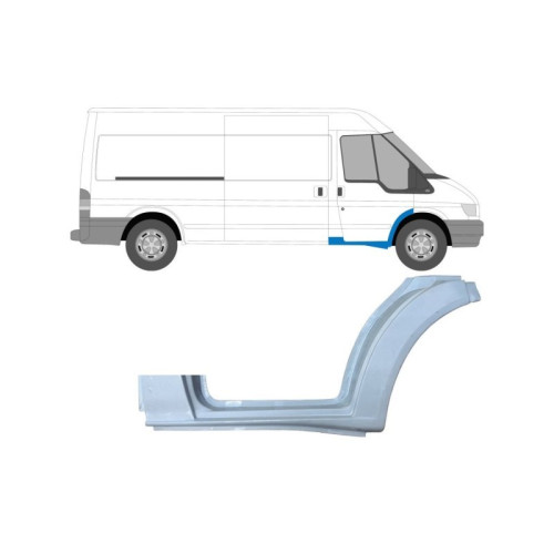 Поріг передній правий з аркою Ford Transit 2000-2013 (KK) з 1/3 стійки