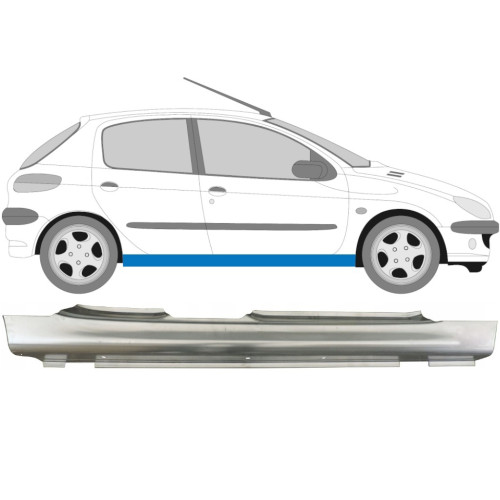 Поріг правий Peugeot 206 98-09 (PL) 5 дв.