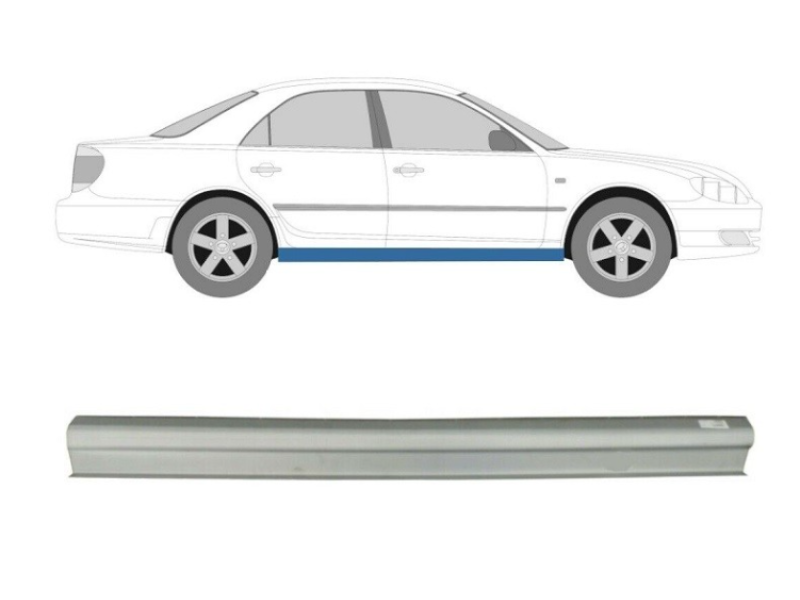 Поріг правий Toyota Camry XV30 02-06 ремчастина (Польща) 