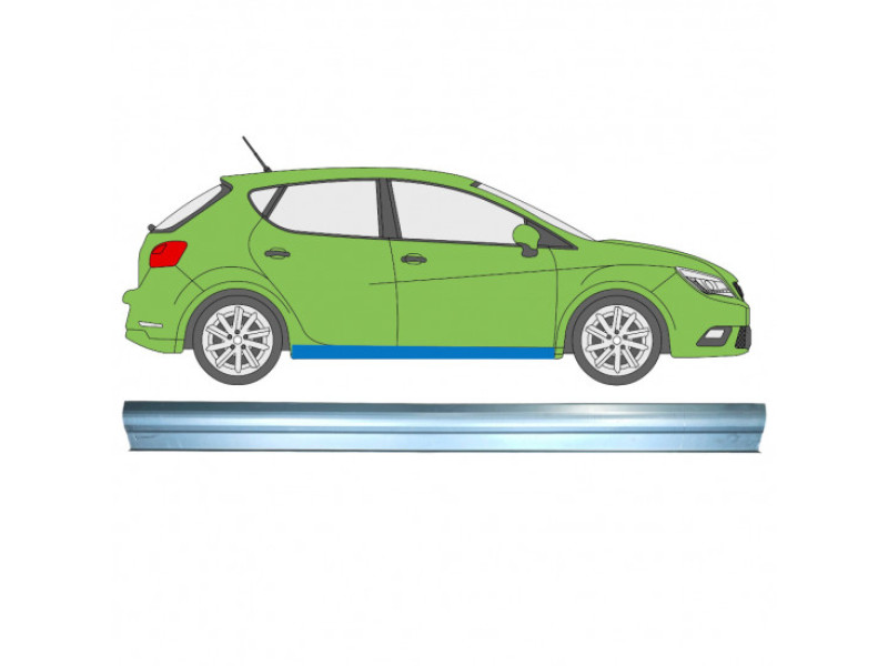 Поріг правий ремчастина Seat Ibiza 12-17 (PL)