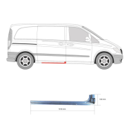 Поріг середній правий внутрішній Mercedes Vito W639 03-14 (FPS)