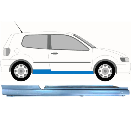 Поріг правий VW Polo III 1994-2001 хетчбек 3 дв. Klokkerholm 6N3809676G