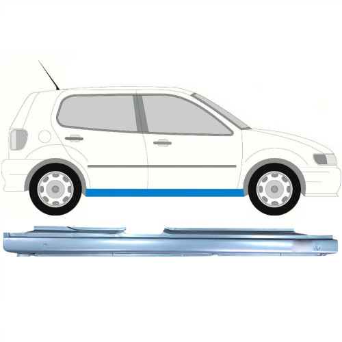 Поріг правий VW Polo III 1994-2001 хетчбек 5 дв. Klokkerholm 6N4809676G
