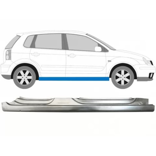 Поріг правий VW Polo 4 01-09 (PL)