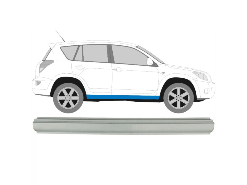 Поріг ремчастина лівий/правий Toyota RAV4 06-12 (Polcar)