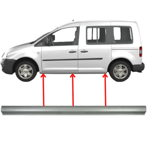 Поріг лівий/правий (ремчастина) VW Caddy 3 2004-2015 (4CARS) 957541
