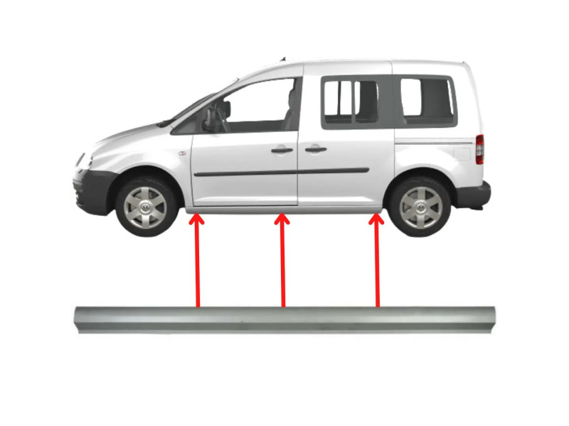 Поріг ремчастина VW Caddy 3 04-15 (PL) лівий/правий