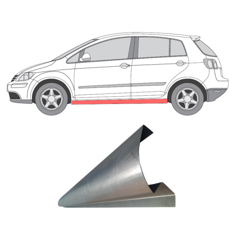 Поріг (ремчастина) VW Golf Plus 2005-2013 (Polcar) Л/П поріг