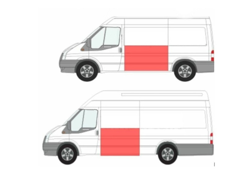 Поріг середній лівий Ford Transit 00-13 до вікна (FPS) середня і довга база