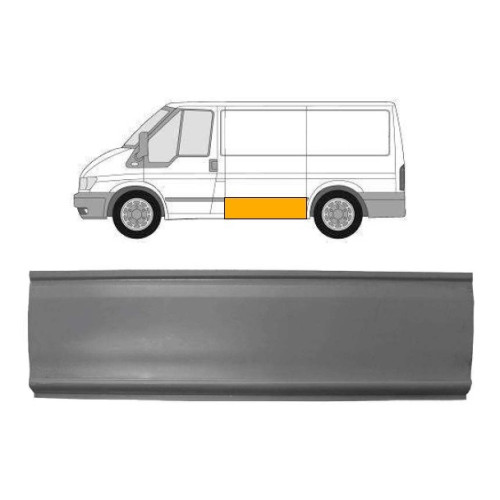 Поріг середній лівий Ford Transit 2000-2013 нижня частина (Польща) довжина 118.7 см