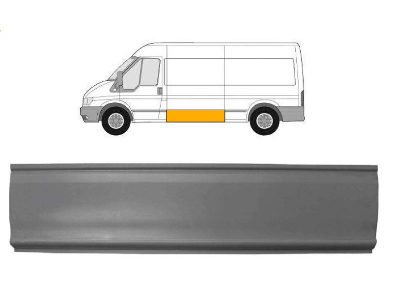 Поріг середній лівий Ford Transit 00-13 (Польща) висота 31 см, довжина 143 см
