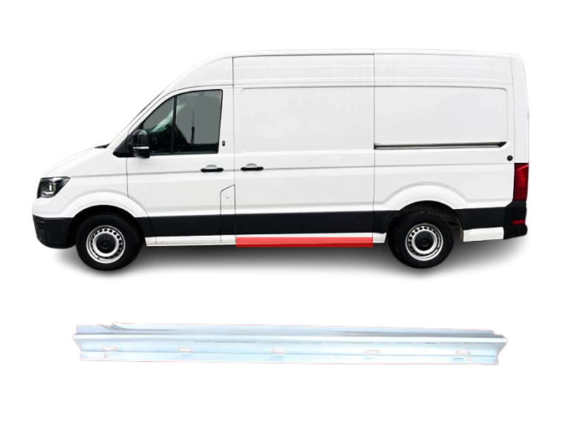 Поріг середній лівий під бічними дверима VW Crafter 2 16-, MAN TGE 17- Klokkerholm 7C0810047