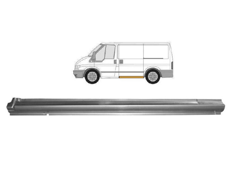 Поріг середній лівий під дверима  Ford Transit 2000-2014 коротка база Польща 2509001E-P
