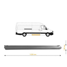 Поріг середній правий під дверима (довжина 154 см) Mercedes Sprinter W906, VW Crafter I 2006-2018 POTRYKUS 3547006-P