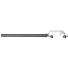 Поріг середній правий під дверима Ford Transit 2000-2013 (Польща) довга база