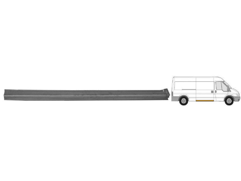 Поріг середній правий під дверима Ford Transit 2000-2013 (Польща) довга база